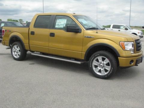 Amber Gold Metallic Ford F150 FX4 SuperCrew 4x4.  Click to enlarge.