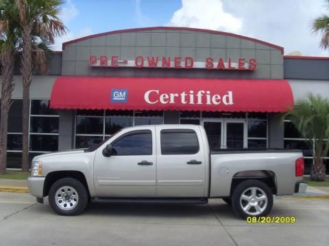 Silver Birch Metallic Chevrolet Silverado 1500 LT Crew Cab.  Click to enlarge.