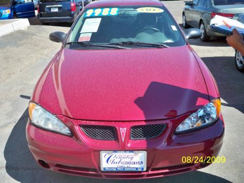 Sport Red Metallic Pontiac Grand Am SE Sedan.  Click to enlarge.