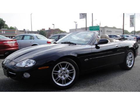 Black Jaguar XK XK8 Convertible.  Click to enlarge.