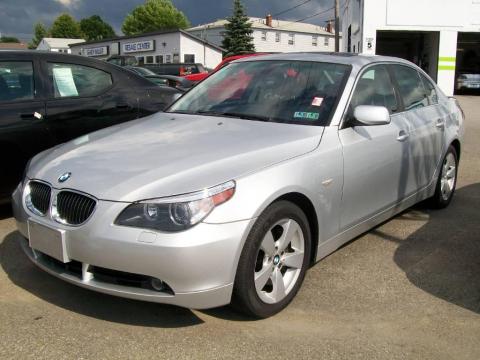 Titanium Silver Metallic BMW 5 Series 530xi Sedan.  Click to enlarge.