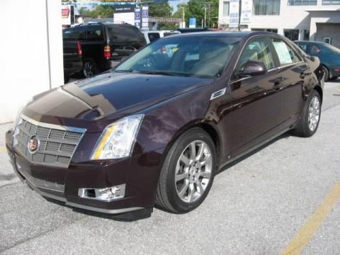 Black Cherry Cadillac CTS 4 AWD Sedan.  Click to enlarge.