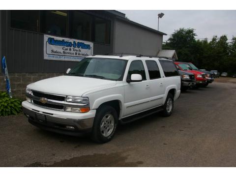 Summit White Chevrolet Suburban 1500 LT 4x4.  Click to enlarge.