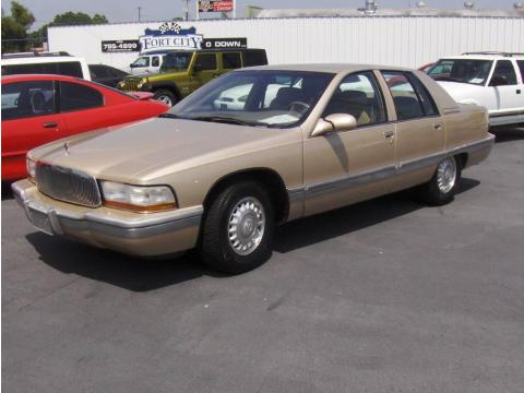 Light Sandrift Metallic Buick Roadmaster Limited Sedan.  Click to enlarge.
