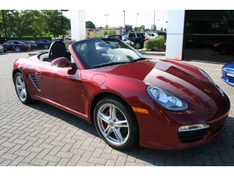 Ruby Red Metallic Porsche Boxster S.  Click to enlarge.