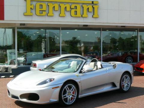 Silver Metallic Ferrari F430 Spider F1.  Click to enlarge.