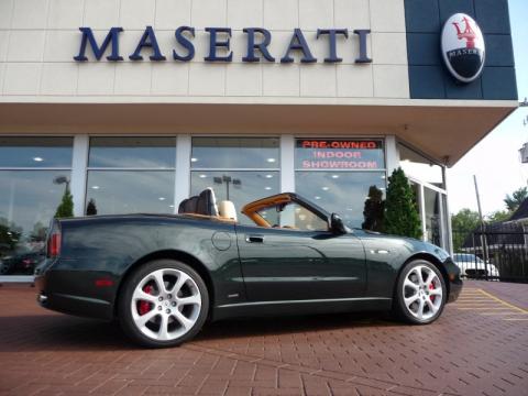 Verde Goodwood Metallic (Green) Maserati Spyder Cambiocorsa.  Click to enlarge.