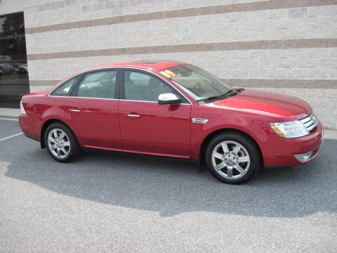 Sangria Red Metallic Ford Taurus Limited.  Click to enlarge.