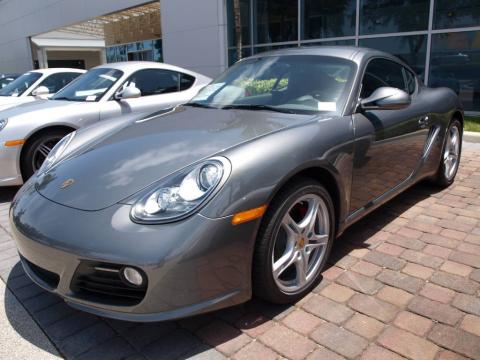 Meteor Grey Metallic Porsche Cayman S.  Click to enlarge.