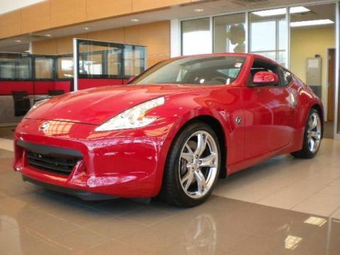 Solid Red Nissan 370Z Sport Touring Coupe.  Click to enlarge.