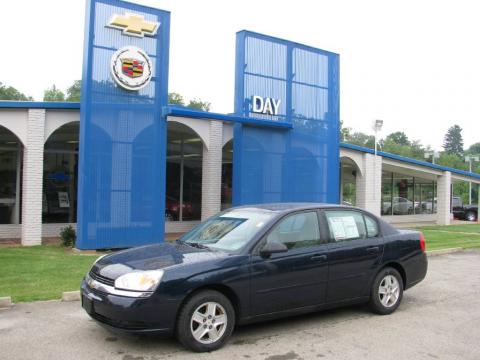 Dark Blue Metallic Chevrolet Malibu LS V6 Sedan.  Click to enlarge.