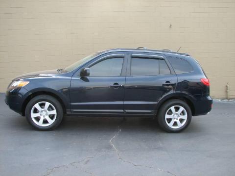 Deepwater Blue Hyundai Santa Fe SE.  Click to enlarge.