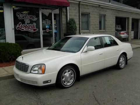 White Diamond Pearl Cadillac DeVille Sedan.  Click to enlarge.