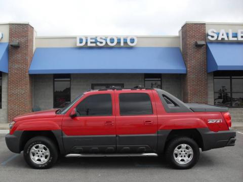 Victory Red Chevrolet Avalanche 1500 Z71 4x4.  Click to enlarge.