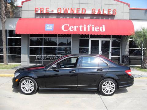 Black Mercedes-Benz C 300 Sport.  Click to enlarge.
