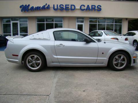 Satin Silver Metallic Ford Mustang GT Premium Coupe.  Click to enlarge.