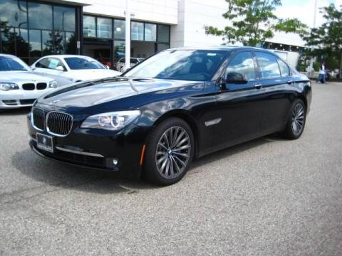 Black Sapphire Metallic BMW 7 Series 750i Sedan.  Click to enlarge.