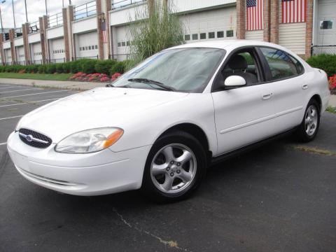 Vibrant White Ford Taurus SES.  Click to enlarge.
