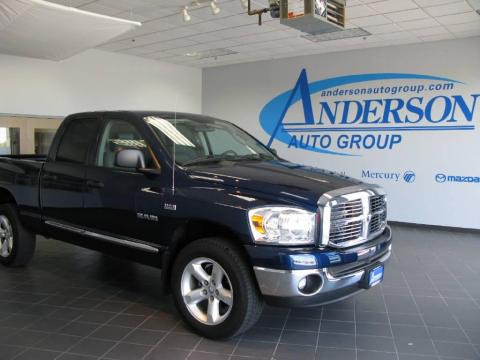 Patriot Blue Pearl Dodge Ram 1500 Big Horn Edition Quad Cab 4x4.  Click to enlarge.