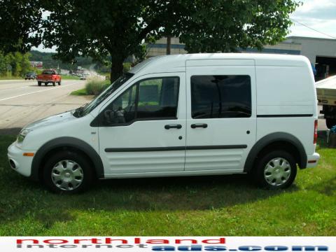 Frozen White Ford Transit Connect XLT Passenger Wagon.  Click to enlarge.