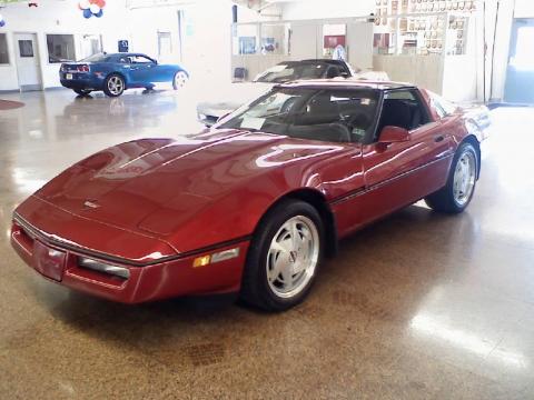 Dark Red Metallic Chevrolet Corvette Coupe.  Click to enlarge.