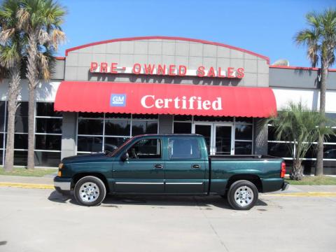 Dark Green Metallic Chevrolet Silverado 1500 Classic LS Crew Cab.  Click to enlarge.