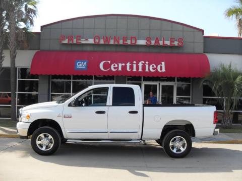 Bright White Dodge Ram 2500 Big Horn Edition Quad Cab 4x4.  Click to enlarge.