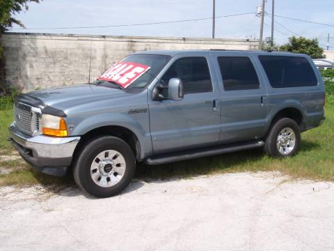 Medium Steel Blue Metallic Ford Excursion XLT 4x4.  Click to enlarge.