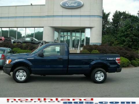 Dark Blue Pearl Metallic Ford F150 XL Regular Cab 4x4.  Click to enlarge.