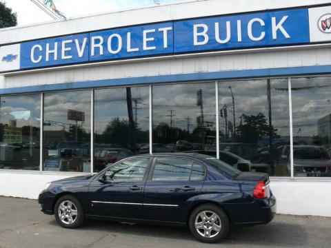 Dark Blue Metallic Chevrolet Malibu LT V6 Sedan.  Click to enlarge.
