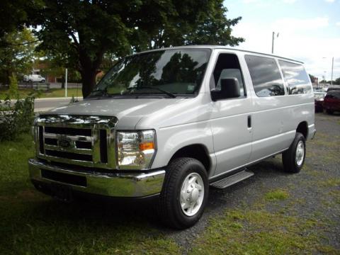 Silver Metallic Ford E Series Van E350 Super Duty XLT Passenger.  Click to enlarge.