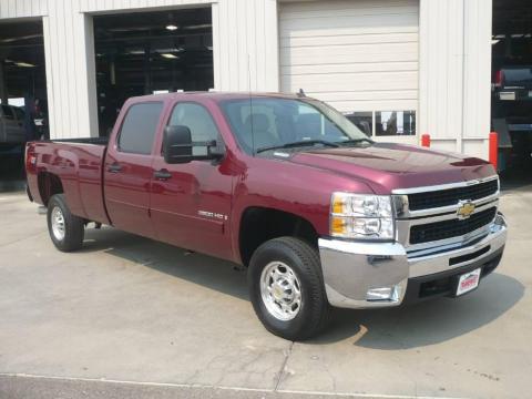 Deep Ruby Metallic Chevrolet Silverado 2500HD LT Z71 Crew Cab 4x4.  Click to enlarge.