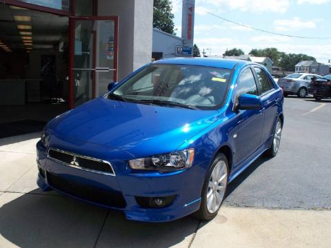 Octane Blue Metallic Mitsubishi Lancer Sportback GTS.  Click to enlarge.