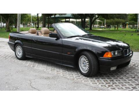 Jet Black BMW 3 Series 325i Convertible.  Click to enlarge.