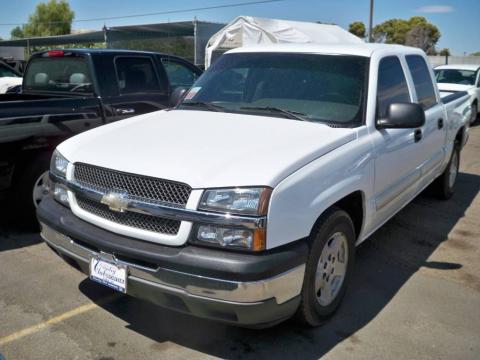 Summit White Chevrolet Silverado 1500 LS Crew Cab.  Click to enlarge.