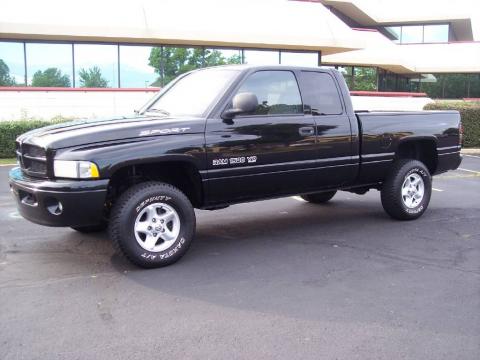 Black Dodge Ram 1500 Sport Extended Cab 4x4.  Click to enlarge.