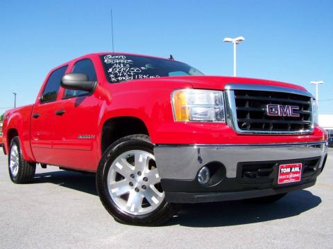 Fire Red GMC Sierra 1500 SLT Crew Cab 4x4.  Click to enlarge.