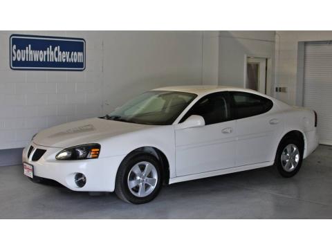 Ivory White Pontiac Grand Prix Sedan.  Click to enlarge.