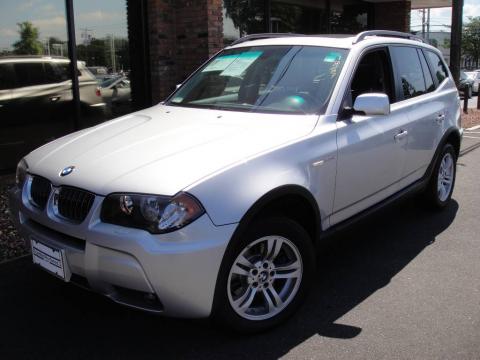 Titanium Silver Metallic BMW X3 3.0i.  Click to enlarge.