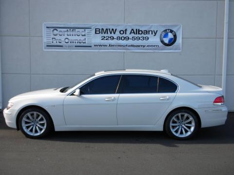 Alpine White BMW 7 Series 750Li Sedan.  Click to enlarge.