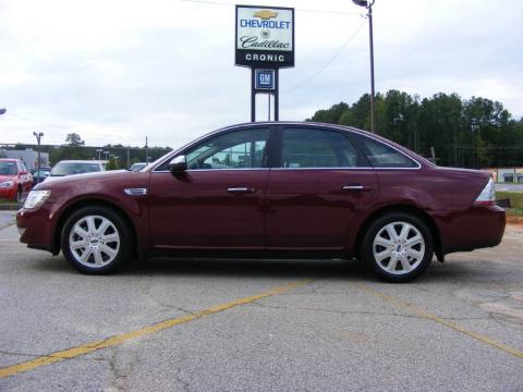 Merlot Metallic Ford Taurus Limited.  Click to enlarge.