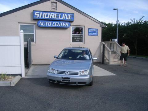 Reflex Silver Metallic Volkswagen Golf GLS Sedan.  Click to enlarge.