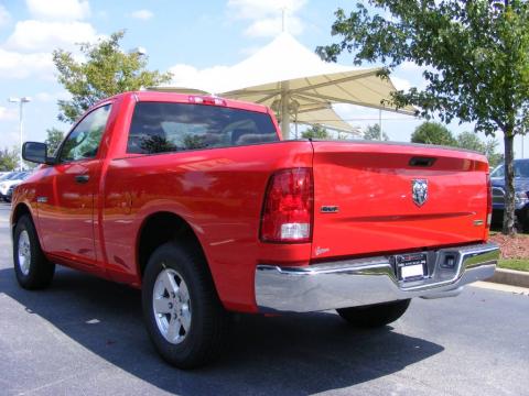 Flame Red Dodge Ram 1500 SLT Regular Cab.  Click to enlarge.