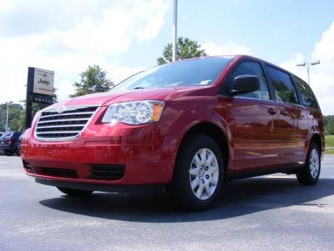Inferno Red Crystal Pearl Chrysler Town & Country LX.  Click to enlarge.