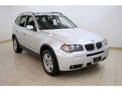 Titanium Silver Metallic BMW X3 3.0i.  Click to enlarge.