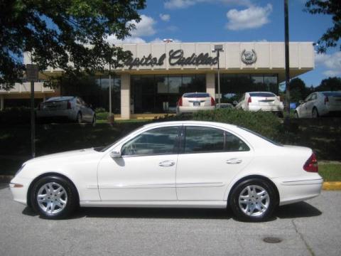 Alabaster White Mercedes-Benz E 320 Sedan.  Click to enlarge.