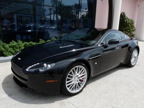 Jet Black Aston Martin V8 Vantage Coupe.  Click to enlarge.