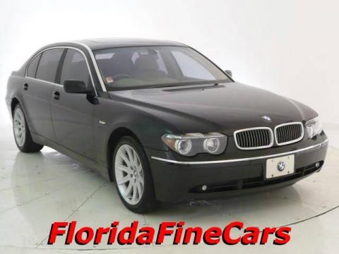 Jet Black BMW 7 Series 745Li Sedan.  Click to enlarge.