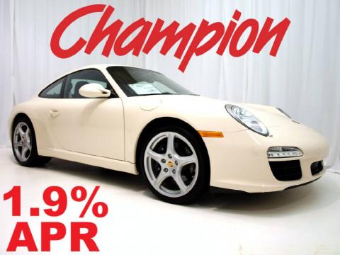 Cream White Porsche 911 Carrera Coupe.  Click to enlarge.