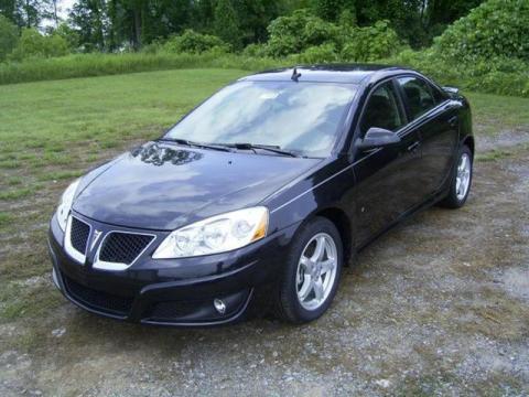 Carbon Black Metallic Pontiac G6 V6 Sedan.  Click to enlarge.